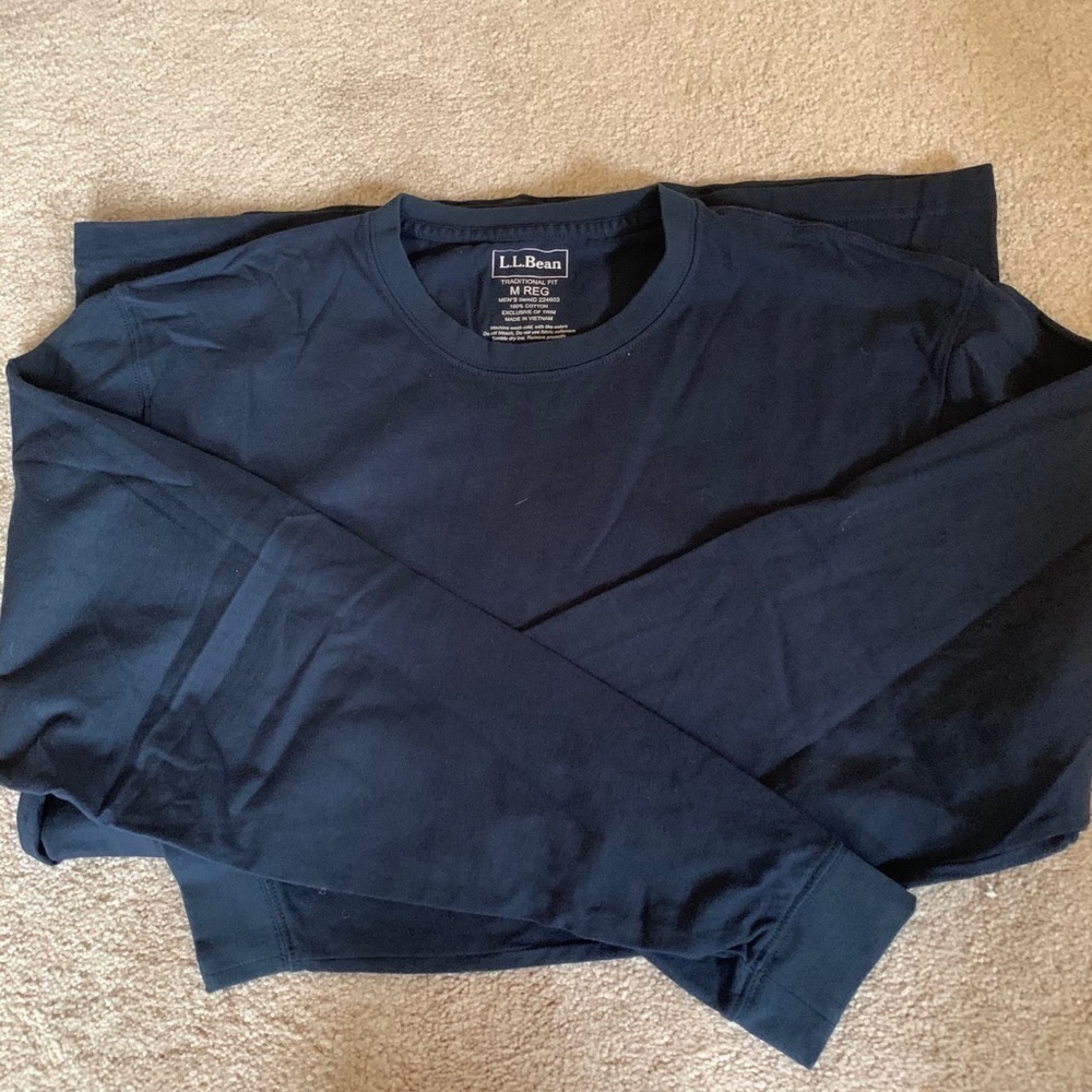 LL Bean long sleeve t shirt sz M